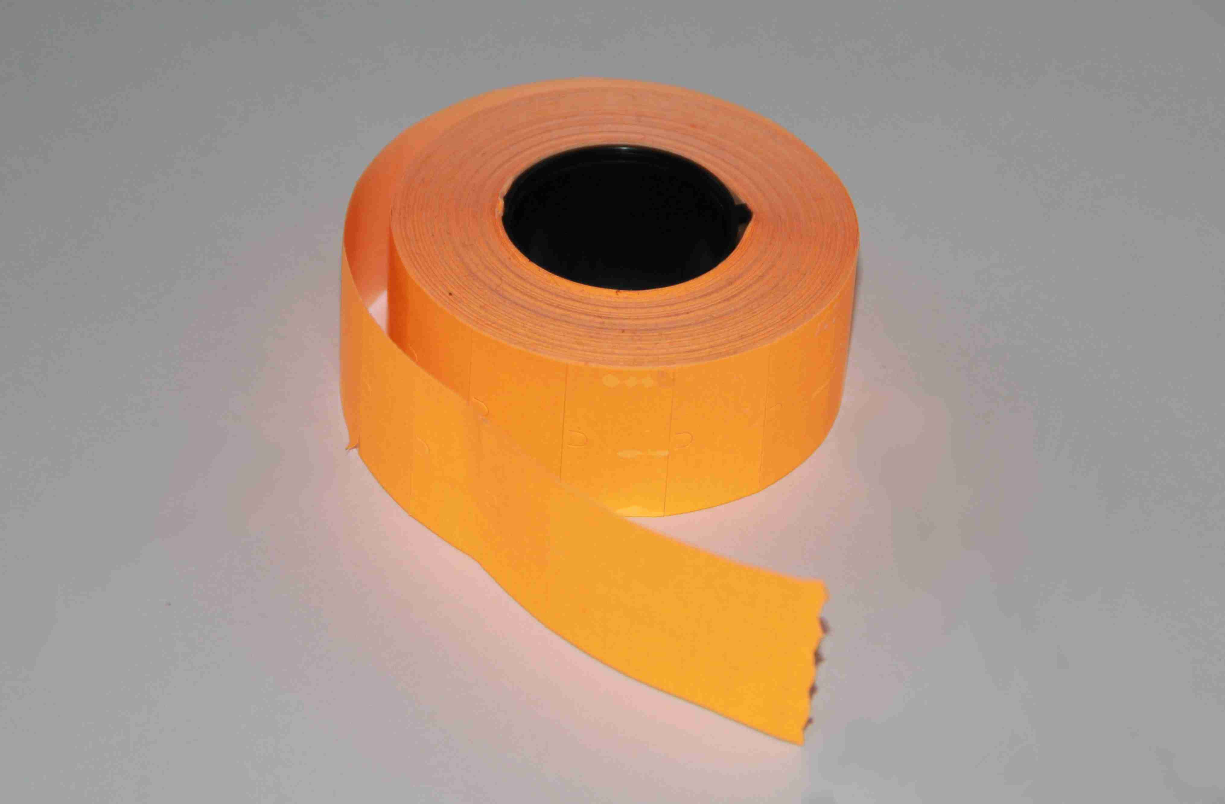 Внешний вид этикет-ленты 21,5х12 мм: цвет оранжевый.