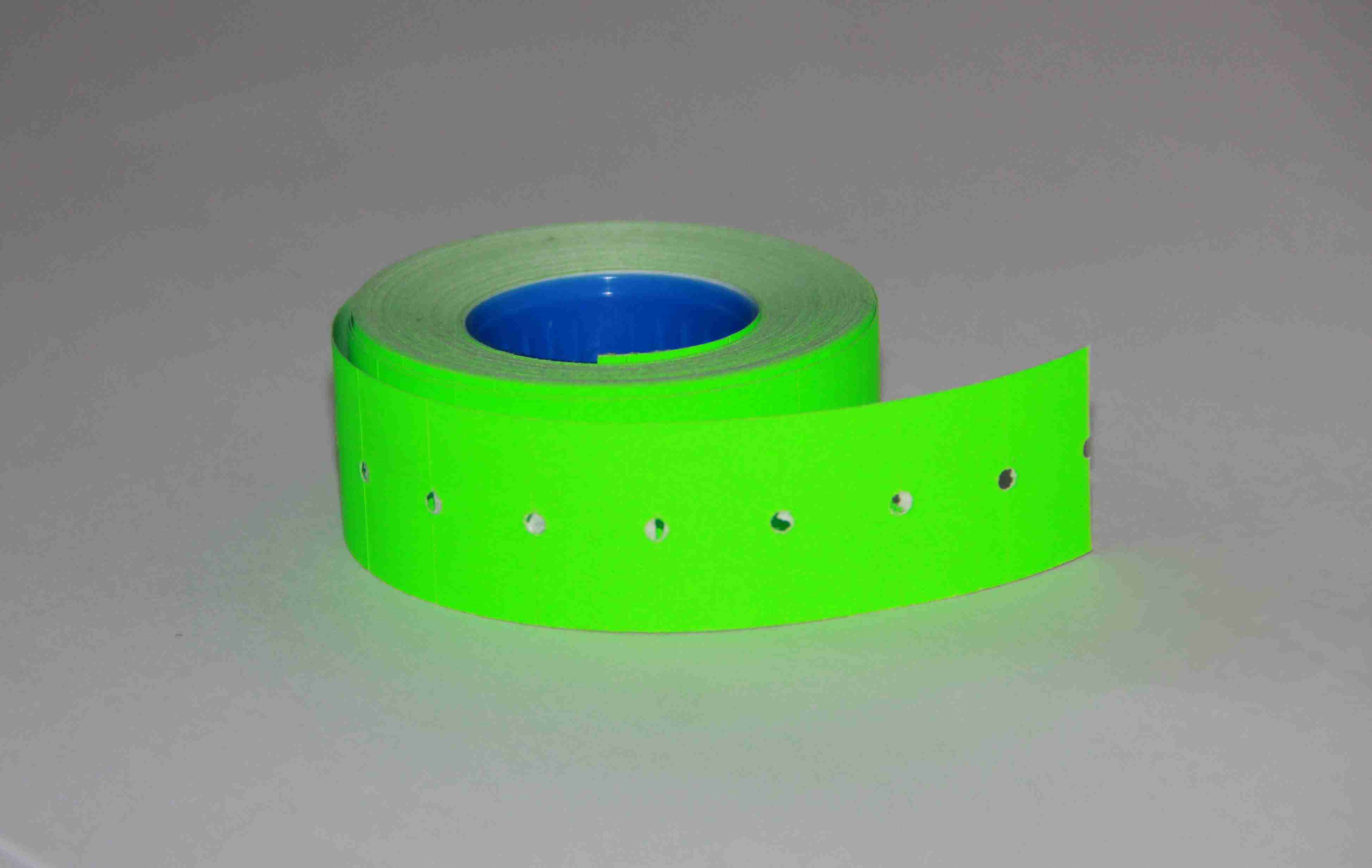 Внешний вид этикет-ленты 21,5х12 мм: цвет зелёный.